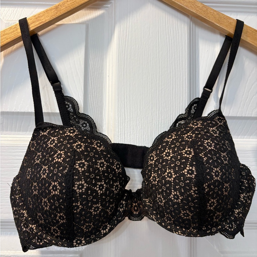 Aerie NWOT Black Lace Bra size 34C